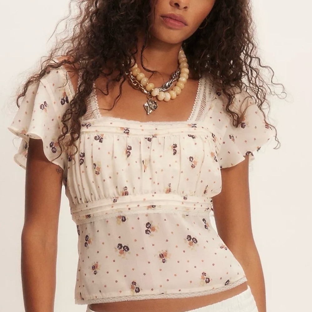 Free People Prairie Field Top Size XS